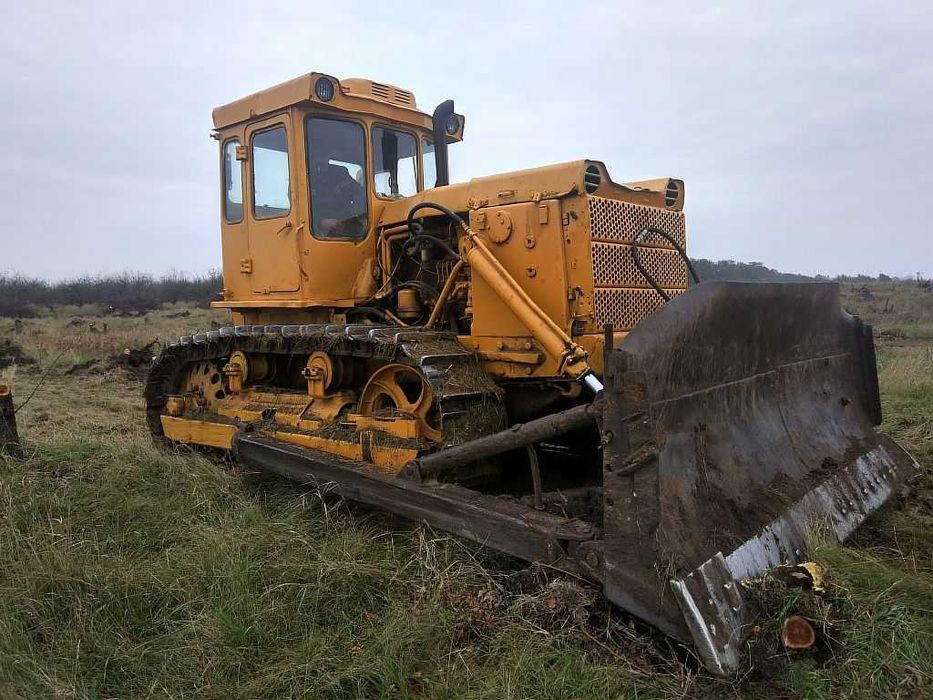 Корчуємо сади, чистимо ставки. Бульдозер  Т 130
