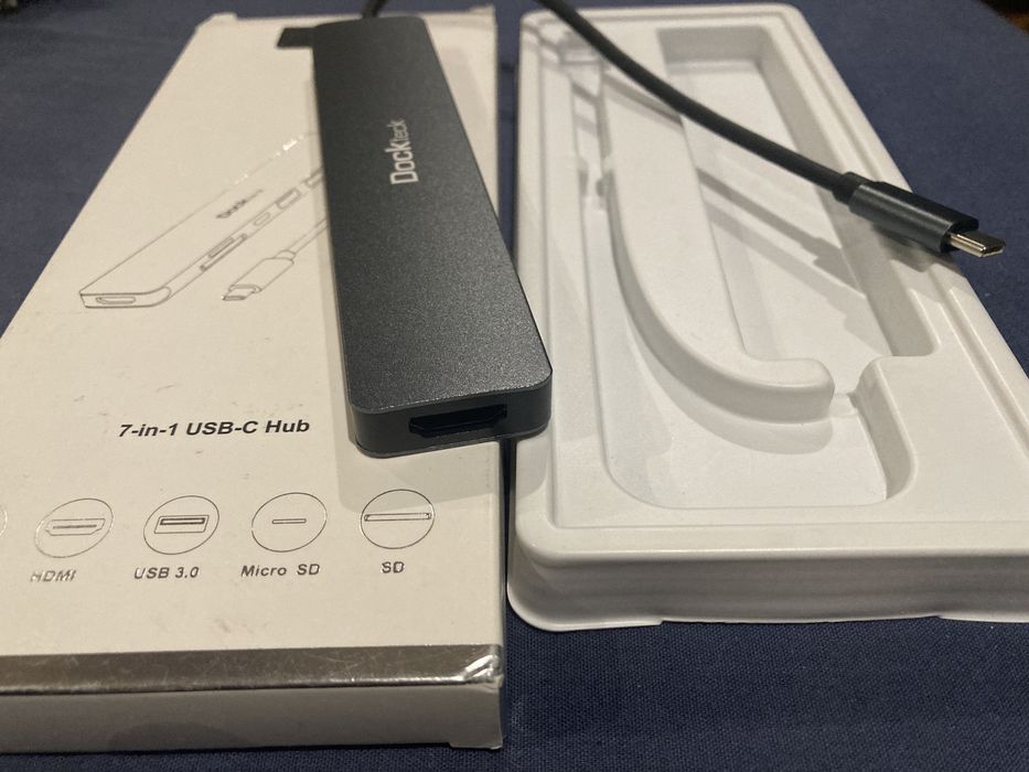 USB-C хаб Dockteck 7 in 1 - новий (Type c hub)