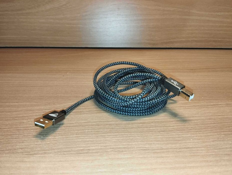 Kabel - USB / USB-B - w oplocie - 3 metry