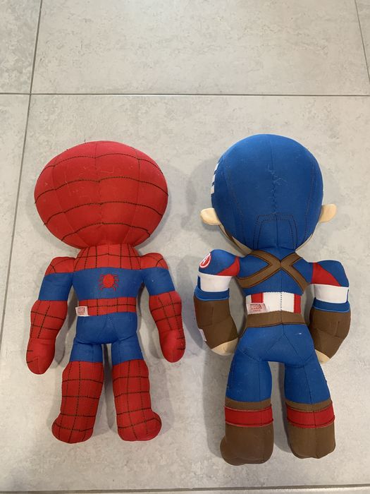 Мʼякі іграшки MARVEL  Людина -Павук  та Капітан -Америка.(ціна за 2шт.)
