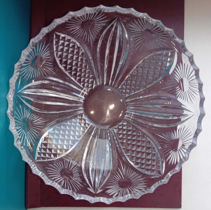 Хрусталь. Большая конфетница, салатник, ваза. Посуда. СССР