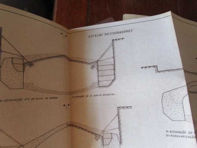 Metro Metropolitano plantas antigas construção 1951 !