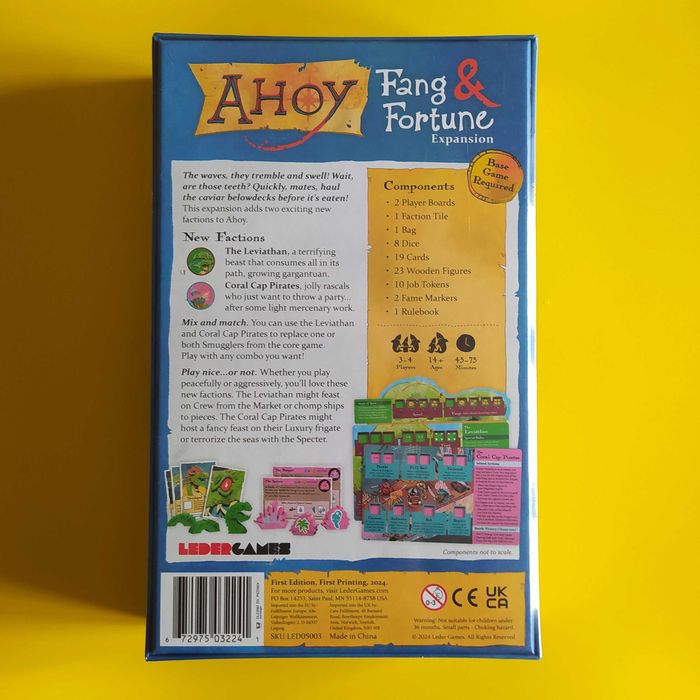 Jogo Tabuleiro Ahoy: Fang & Fortune Expansão