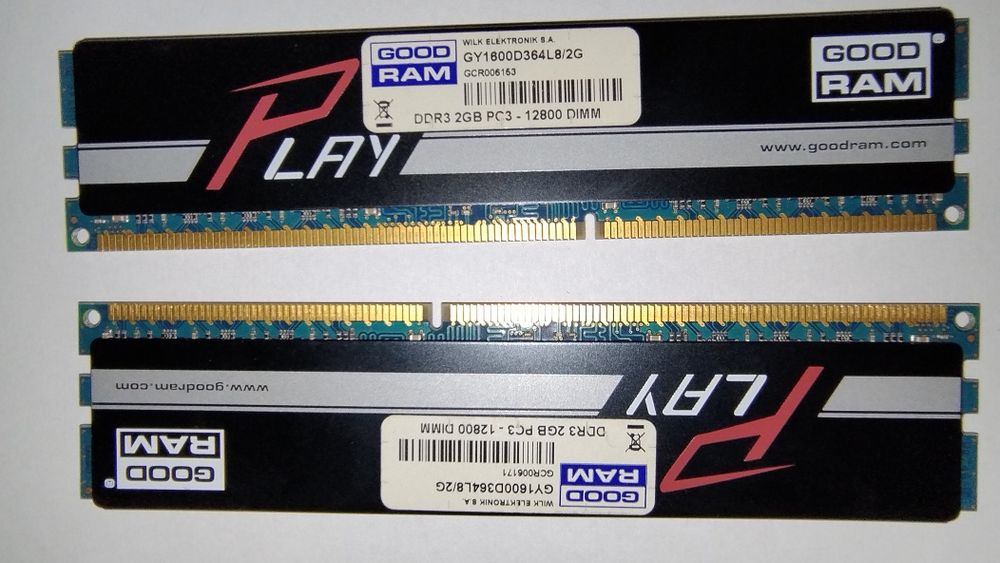 Pamięć RAM DDR3 2GB x 2 Good Ram Play
