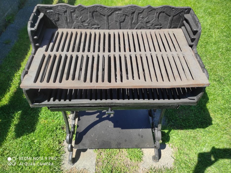 Czytaj opis! Grill żeliwny pięknie zdobiony