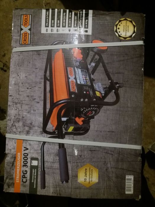 Німецький бензиновий генератор cross tools cpg 3000v