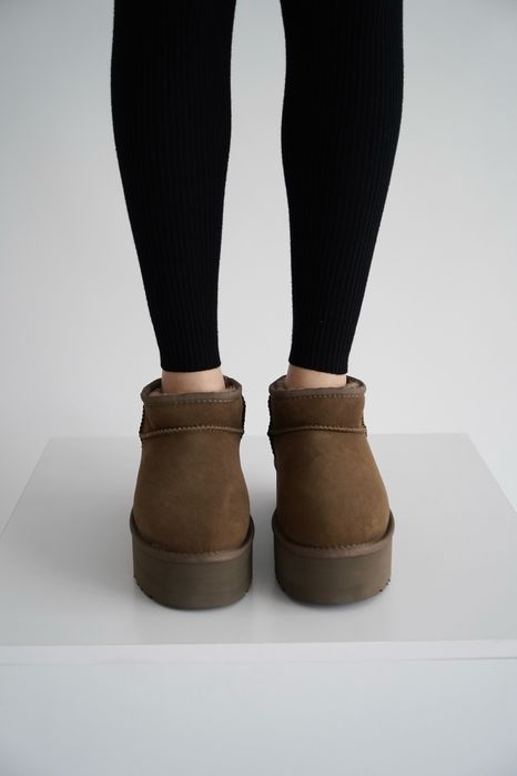 Ugg Ultra Mini Platform  Угг Міні Платформ Женские Жіночі Замшеві Уггі