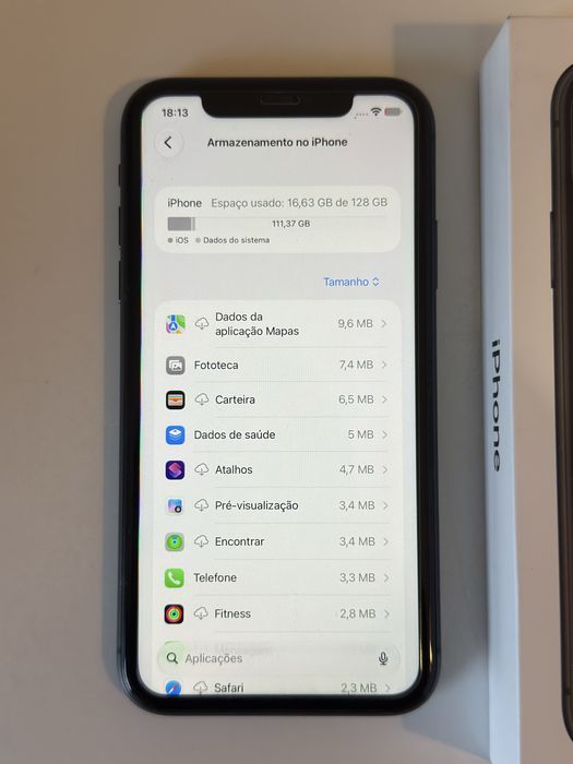 Apple iPhone 11 128GB (Preto) | Bateria 78% Original | Completo na Caixa