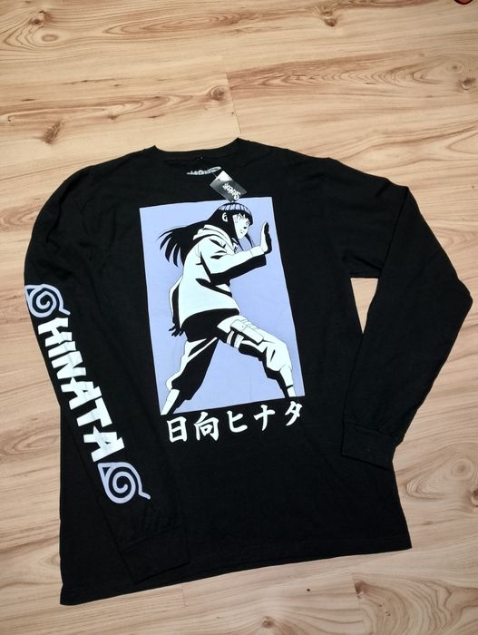 Nowy Czarny Longsleeve Naruto Shippuuden Hinata Hyūga