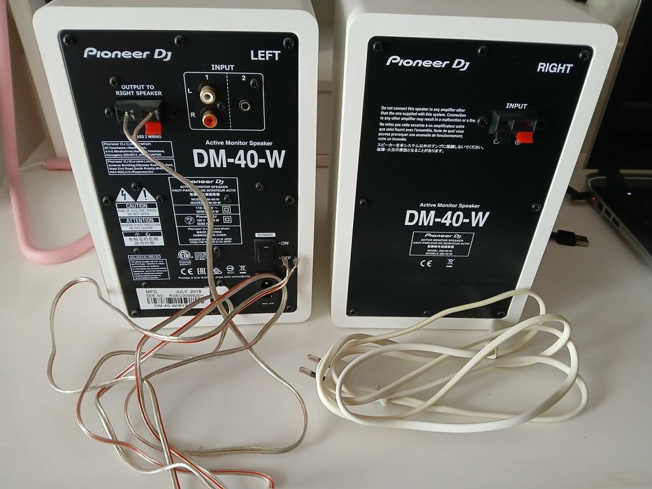 Monitory aktywne Pioneer DJ DM-40W w kolorze białym