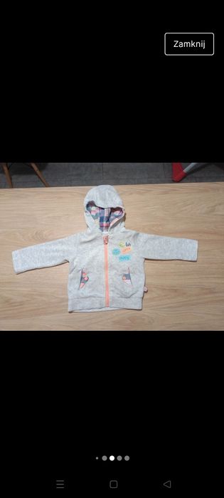 Bluza dresowa rozpinana z kapturem
