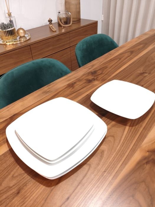 Conjunto de pratos gato preto