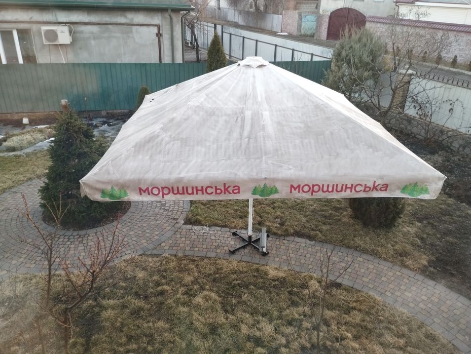 Парасолька для саду 4х4м. висота 3.2 м