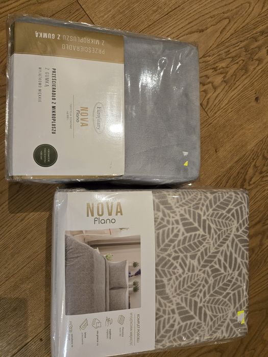 komplet poscieli Eurofirany NoVa flano 200x220 + przescieradlo 200x200
