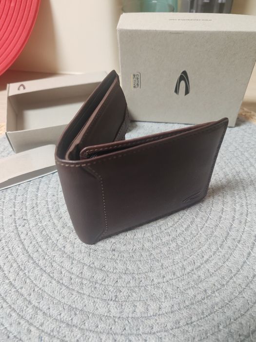 Carteira homem Camel com porta moedas