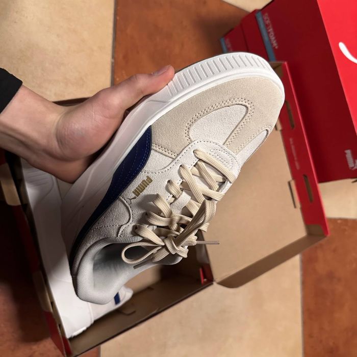 Puma Court Suede Beige/Blue