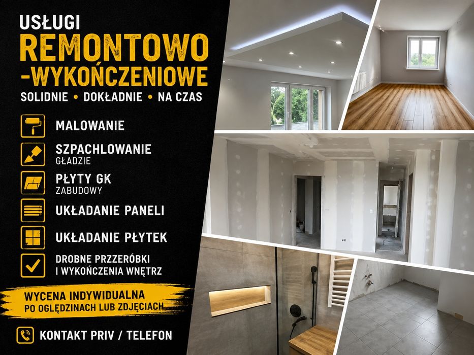 Usługi remontowo-wykończenie