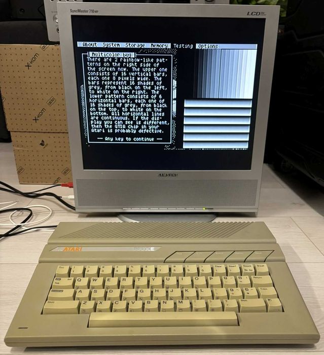 Atari 800XE 1MB zasilacz i adapter video