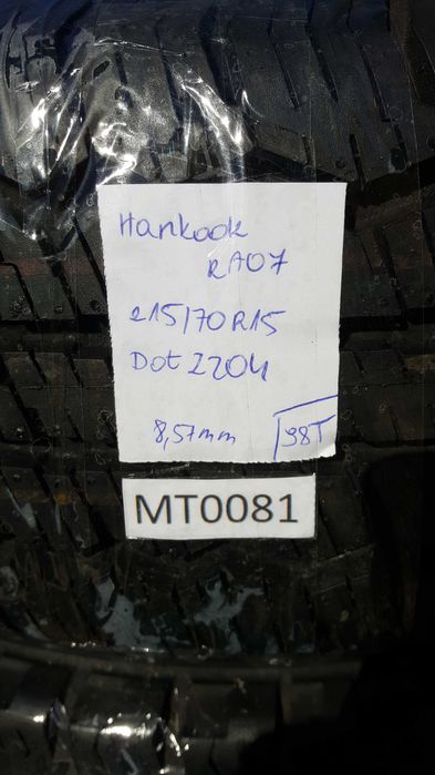 Hankook 215/70 r15 Radial RA07 /// 8,6mm!!! wysyłka