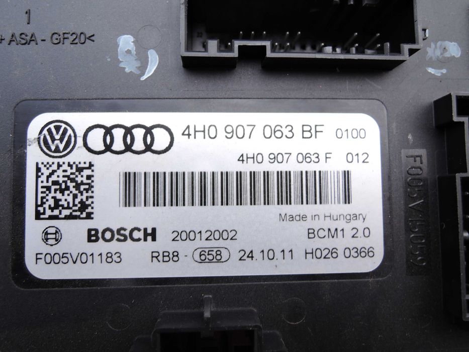 AUDI  A6 C7 A7 4G8 moduł komfortu BCM 4H0.907.063BF