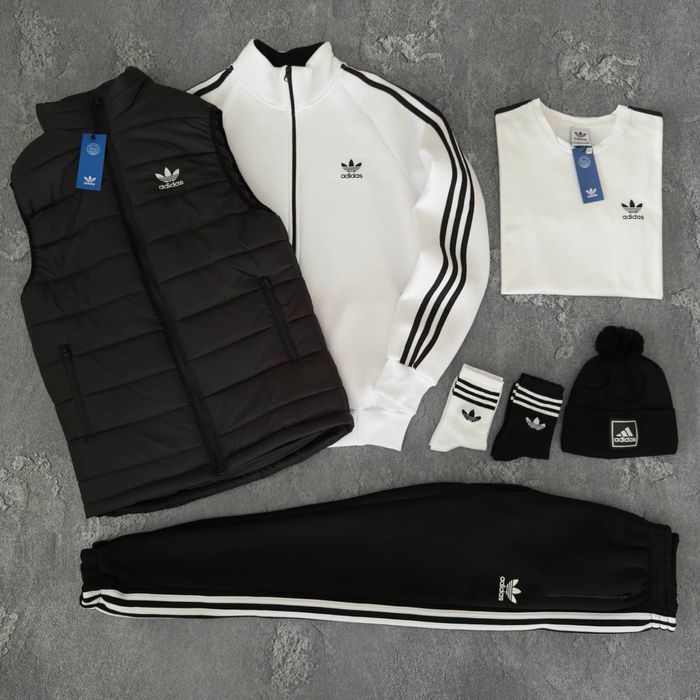 Чоловічий зимній спортивний костюм адідас набір Adidas [5в1] [xs-3xl]
