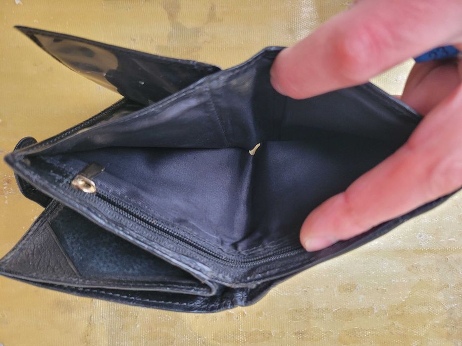 Кошелек мужской, портмоне кожа zilli, черный