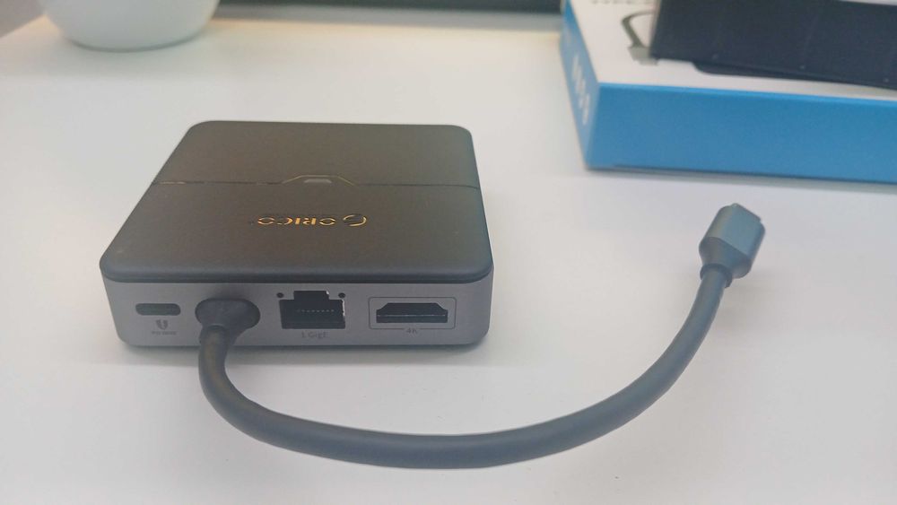 ORICO Hub, 5 em 1 USB C Docking Station com 4K HDMI, 60 W PD Charging