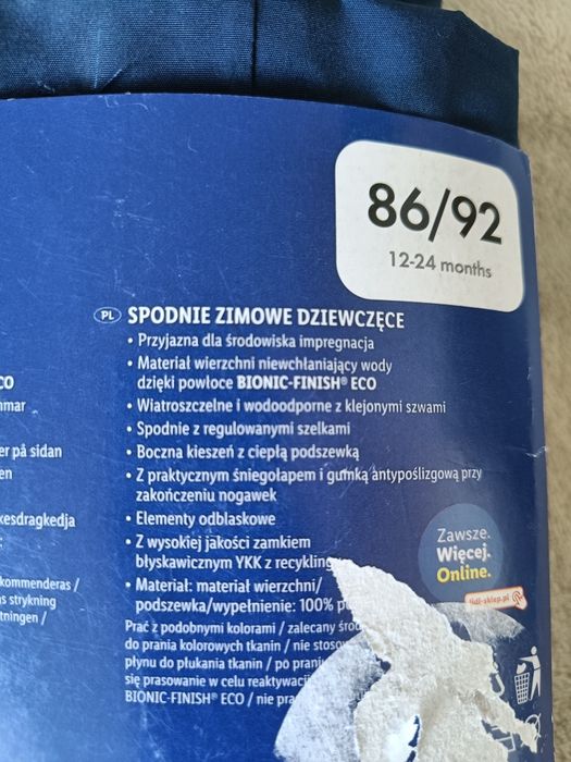 Nowy kombinezon spodnie zimowe narciarskie