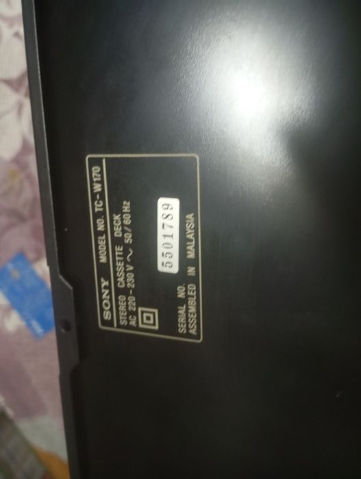 Leitor de cassetes Sony