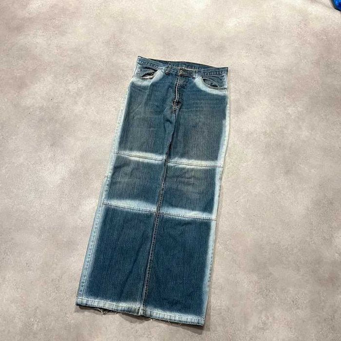 Vintage Spodnie Jeansy Y2K Denim Pants Washed Rap Skate Trendy 00s
