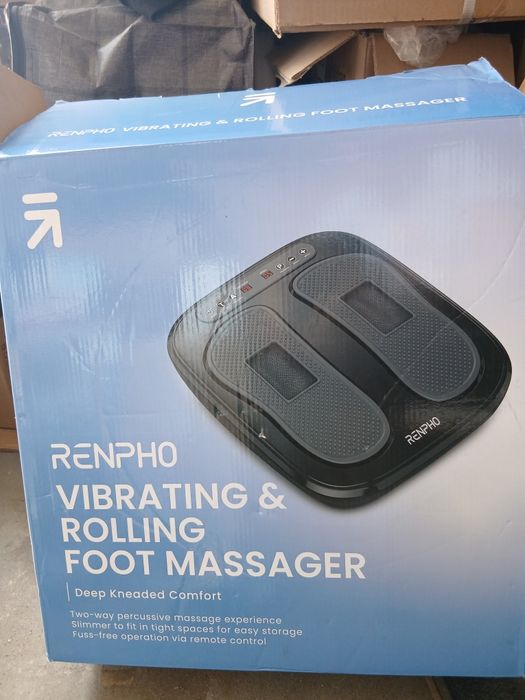 Wibracyjny masażer do stóp Renpho + pilot, czarny