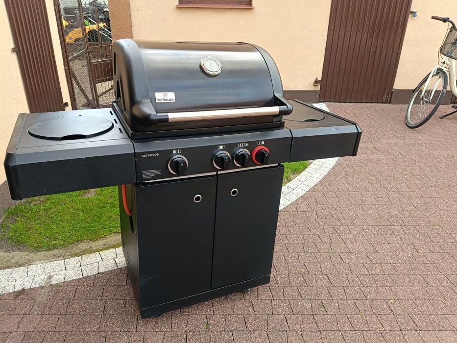 Grill gazowy żeliwo duży wysyłka   boczny tanio