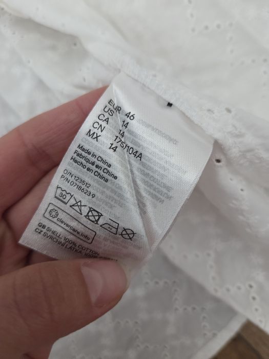 Koszula koronkowa H&M divided xs/s