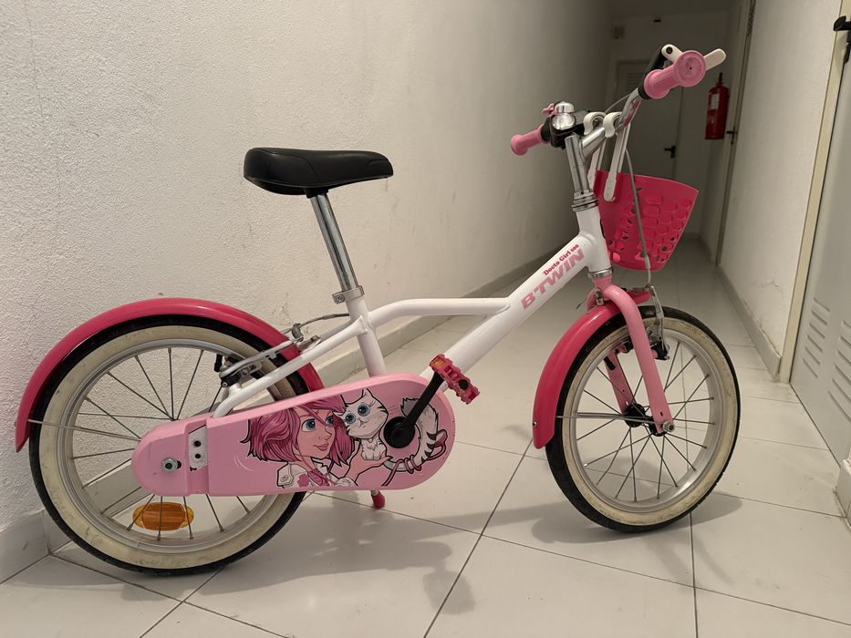 Bicicleta para menina ate 5/7 anos