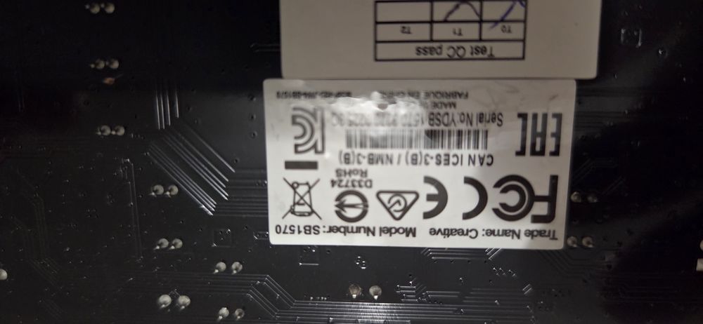 Colunas Pc Crestive + Placa de som 5.1