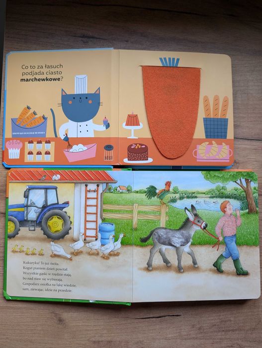 Dwie ksiazeczki sensoryczne dotykowe