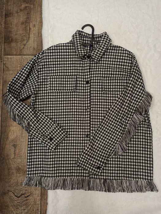 Байкова картата сорочка в ковбойскому стилі/Клетчатая рубашка