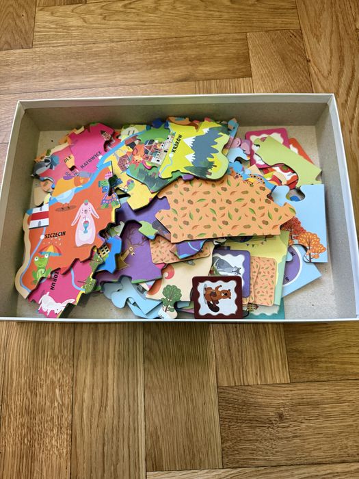 Puzzle Mapa Polski + memory