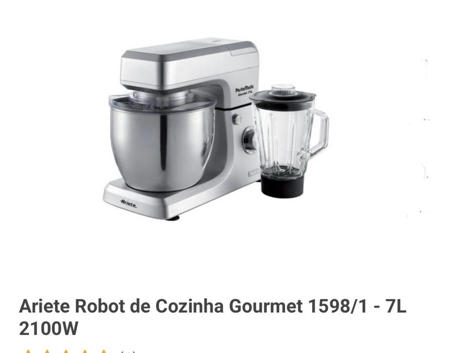 Robot cosinha ariete gourmet 1598/1 - 7l 2100w