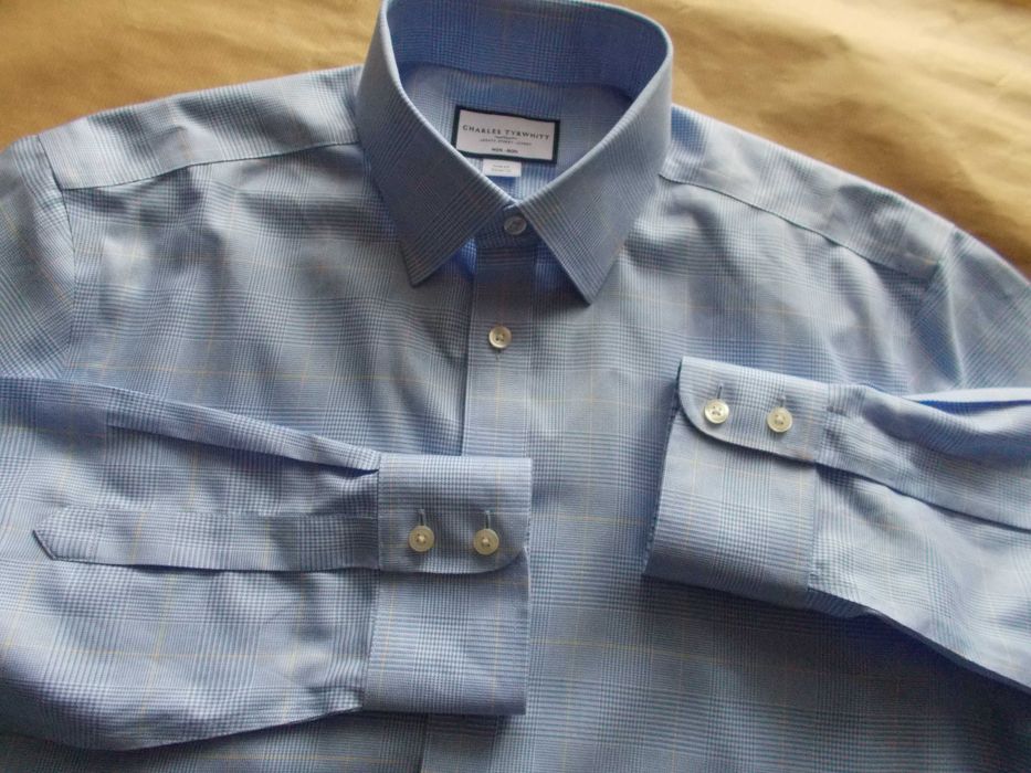 -L- CHARLES TYRWHITT Premium Koszula Męska L 42,5 cm UK