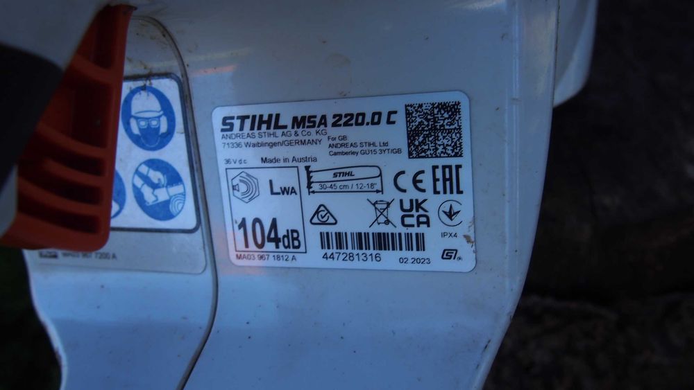 STIHL MSA 220 c MSA220C Pila Pilarka aku   akumulatorowa  FV 23%
