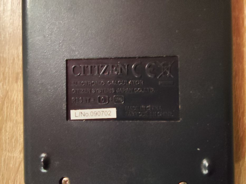 Калькулятор CITIZEN SRP-285II.