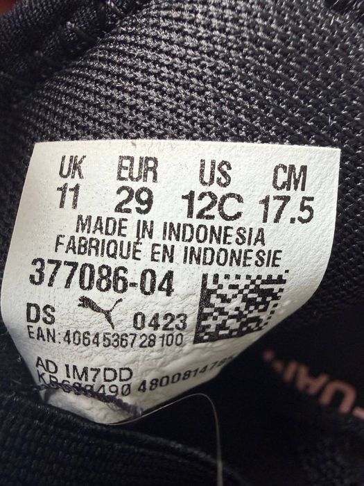 Дитячі кросівки PUMA 29 розмір (17.5 см)