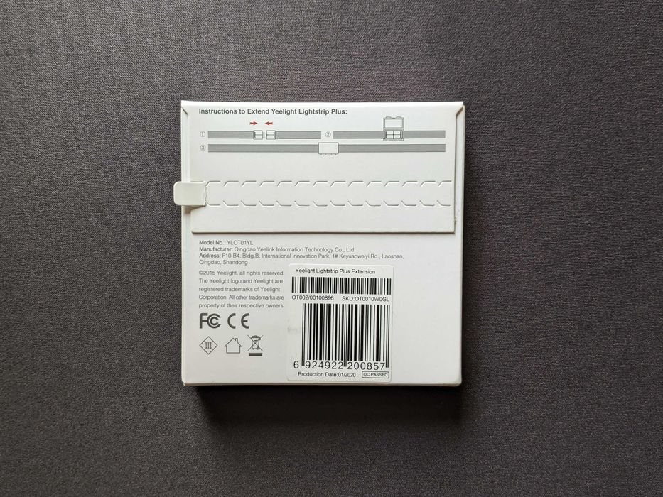 Yeelight Lightstrip Plus Extension Przedłużenie taśmy LED 1M