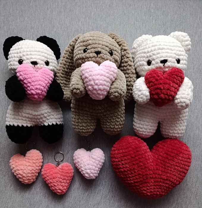 Maskotki robione na szydełku zabawki