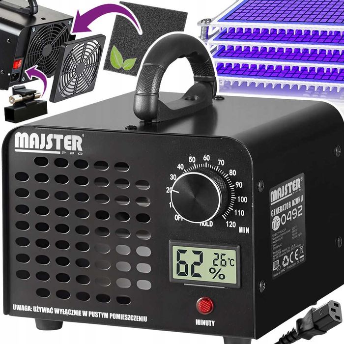 Mocny 155w Generator Ozonu Ozonator Oczyszczacz Powietrza 70000 Mg/h Mp0492