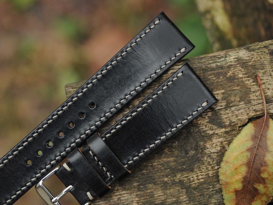Ремешок для часов 22 мм Браслет ручной работы кожаный Ремінець