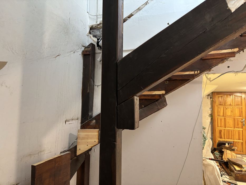 Schody po demontażu