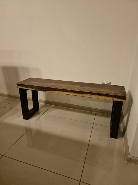 Ławeczka z litego dębu