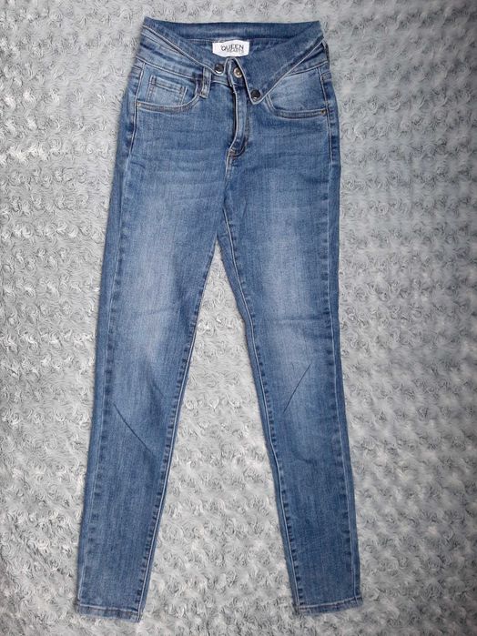 Spodnie medium blue jeans, XS